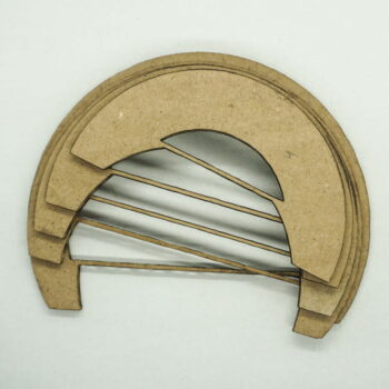 Intra απο ξύλο plywood 3mm-4mm πάχος - Φωτιστικό γραφείου από χαρτόνι Δίασταση 30x30 cm Intraeaxys-eoxle5xo - Image 8