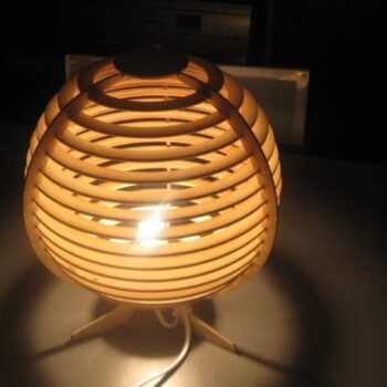 Intra απο ξύλο plywood 3mm-4mm πάχος - Σφαιρικός λαμπτήρας Δίασταση 30x30 cm Intraeaxys-d1lv4eyo - Image 3