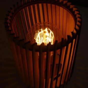 Intra απο ξύλο plywood 3mm-4mm πάχος - Ξύλινο Φωτιστικό Δίασταση 30x30 cm Intraeaxys-r1z0ve2o - Image 5