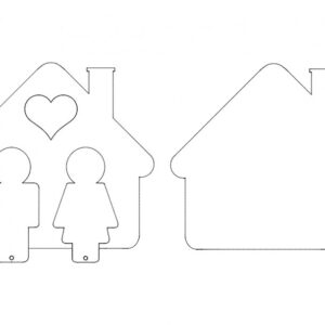 Intra απο ξύλο plywood 3mm-4mm πάχος - Ev Anahtarlık Δίασταση 30x30 cm Intraeaxys-eo2v0318