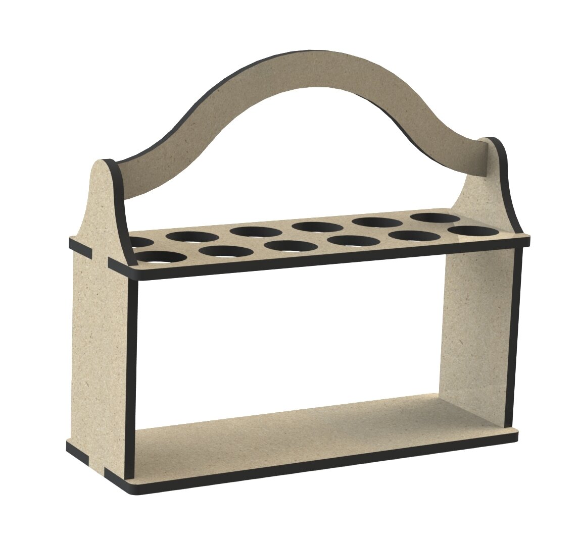 Intra απο ξύλο plywood 3mm-4mm πάχος - Διοργανωτής αποθήκευσης κουζίνας Spice Rack Δίασταση 30x30 cm Intraeaxys-91jdnn51