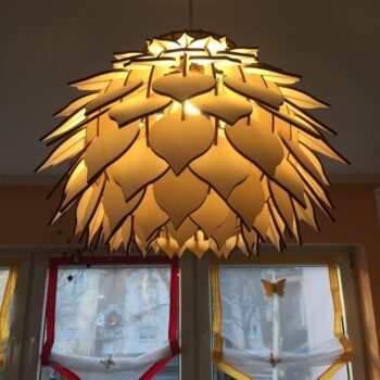 Intra απο ξύλο plywood 3mm-4mm πάχος - Φωτιστικό Ανανά Δίασταση 30x30 cm Intraeaxys-zo9ygmy7 - Image 1