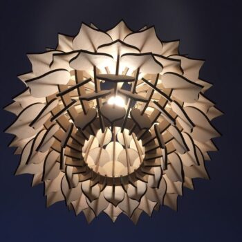 Intra απο ξύλο plywood 3mm-4mm πάχος - Φωτιστικό Ανανά Δίασταση 30x30 cm Intraeaxys-zo9ygmy7 - Image 3