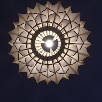 Intra απο ξύλο plywood 3mm-4mm πάχος - Φωτιστικό Ανανά Δίασταση 30x30 cm Intraeaxys-zo9ygmy7 - Image 4