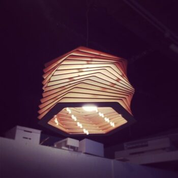 Intra απο ξύλο plywood 3mm-4mm πάχος - Αρχείο PDF Helix Lamp Shade Δίασταση 30x30 cm Intraeaxys-m1d69x37 - Image 1