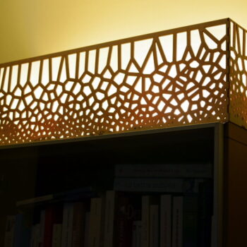 Intra απο ξύλο plywood 3mm-4mm πάχος - Λάμπα Voronoi Δίασταση 30x30 cm Intraeaxys-p7ymqn67 - Image 1