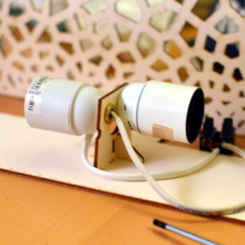 Intra απο ξύλο plywood 3mm-4mm πάχος - Λάμπα Voronoi Δίασταση 30x30 cm Intraeaxys-p7ymqn67 - Image 4