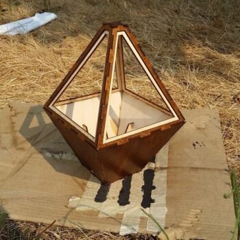 Intra απο ξύλο plywood 3mm-4mm πάχος - Λάμπα Αστερισμού Δίασταση 30x30 cm Intraeaxys-eoxl0e4o - Image 7