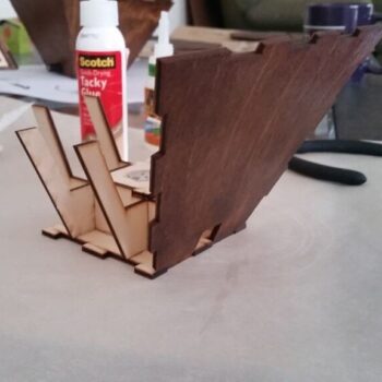 Intra απο ξύλο plywood 3mm-4mm πάχος - Λάμπα Αστερισμού Δίασταση 30x30 cm Intraeaxys-eoxl0e4o - Image 8