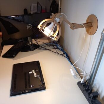 Intra απο ξύλο plywood 3mm-4mm πάχος - Ξύλινο επιτοίχιο φωτιστικό Δίασταση 30x30 cm Intraeaxys-eo058091 - Image 1