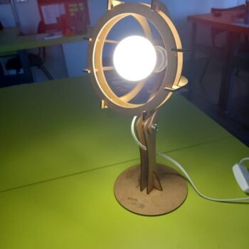 Intra απο ξύλο plywood 3mm-4mm πάχος - Ξύλινο επιτοίχιο φωτιστικό Δίασταση 30x30 cm Intraeaxys-eo058091 - Image 5