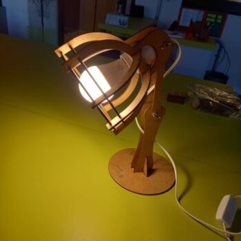 Intra απο ξύλο plywood 3mm-4mm πάχος - Ξύλινο επιτοίχιο φωτιστικό Δίασταση 30x30 cm Intraeaxys-eo058091 - Image 6