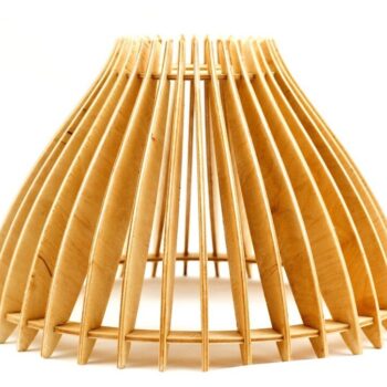 Intra απο ξύλο plywood 3mm-4mm πάχος - Κρεμαστό φωτιστικό από κόντρα πλακέ 4mm Δίασταση 30x30 cm Intraeaxys-m1d6pre7 - Image 1