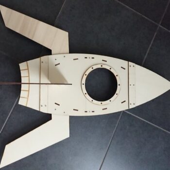 Intra απο ξύλο plywood 3mm-4mm πάχος - Φωτιστικό οροφής πυραύλων Δίασταση 30x30 cm Intraeaxys-075ypgpo - Image 3