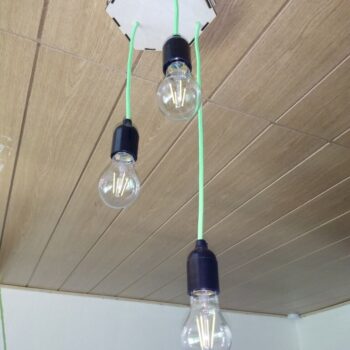 Intra απο ξύλο plywood 3mm-4mm πάχος - Φωτιστικό Οροφής 3mm Κόντρα πλακέ Δίασταση 30x30 cm Intraeaxys-91jd26p1 - Image 1