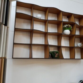 Intra απο ξύλο plywood 3mm-4mm πάχος - Ράφια κυμάτων Δίασταση 30x30 cm Intraeaxys-eo2xr378 - Image 1