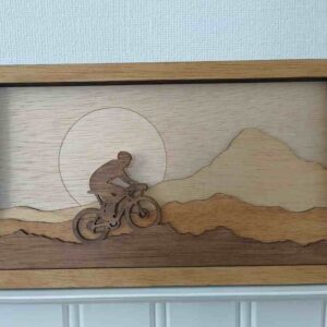 Intra απο ξύλο plywood 3mm-4mm πάχος - Biker Layered Shadow Box Δίασταση 30x30 cm Intraeaxys-eo4qx887