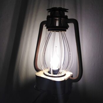 Intra απο ξύλο plywood 3mm-4mm πάχος - Κλασικό Επιτραπέζιο Φωτιστικό Φανάρι Δίασταση 30x30 cm Intraeaxys-51rrkvr1 - Image 3