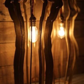 Intra απο ξύλο plywood 3mm-4mm πάχος - Λαμπτήρες νυκτός Δίασταση 30x30 cm Intraeaxys-51rrkd01 - Image 3