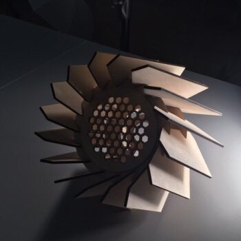 Intra απο ξύλο plywood 3mm-4mm πάχος - Ξύλινο Διακοσμητικό Φωτιστικό Δίασταση 30x30 cm Intraeaxys-voq2yddo - Image 3