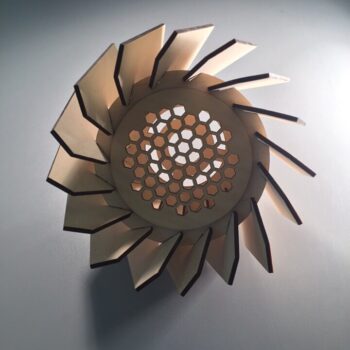 Intra απο ξύλο plywood 3mm-4mm πάχος - Ξύλινο Διακοσμητικό Φωτιστικό Δίασταση 30x30 cm Intraeaxys-voq2yddo - Image 4