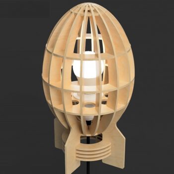 Intra απο ξύλο plywood 3mm-4mm πάχος - Λάμπα βόμβας Δίασταση 30x30 cm Intraeaxys-ro6y4w67 - Image 1