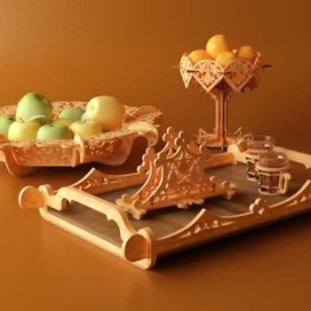 Intra απο ξύλο plywood 3mm-4mm πάχος - Μπαντέχα Δίασταση 30x30 cm Intraeaxys-075x801z - Image 1