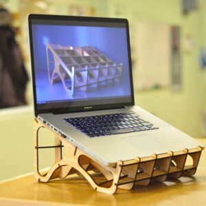 Intra απο ξύλο plywood 3mm-4mm πάχος - Βάση φορητού υπολογιστή Δίασταση 30x30 cm Intraeaxys-51rdq3o6