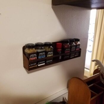 Intra απο ξύλο plywood 3mm-4mm πάχος - Βάση τοίχου Spice Rack Πλωτό ράφι για την κουζίνα Αρχείο PDF Δίασταση 30x30 cm Intraeaxys-r1z26el1 - Image 1