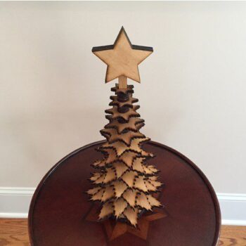 Intra απο ξύλο plywood 3mm-4mm πάχος - Rozhdestvenskaya Elka Δίασταση 30x30 cm Intraeaxys-qom4lro3 - Image 1