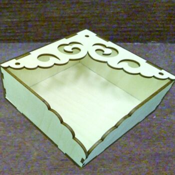 Intra απο ξύλο plywood 3mm-4mm πάχος - Ξύλινη θήκη χαρτοπετσέτας Δίασταση 30x30 cm Intraeaxys-078ylkjo - Image 1