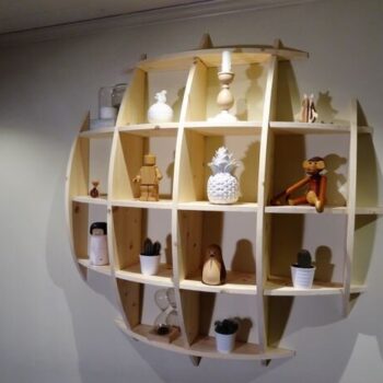 Intra απο ξύλο plywood 3mm-4mm πάχος - polka-sfera2 10mm Δίασταση 30x30 cm Intraeaxys-e1g4md1l - Image 1