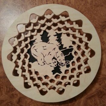 Intra απο ξύλο plywood 3mm-4mm πάχος - Tarelochki Δίασταση 30x30 cm Intraeaxys-67wxk212 - Image 1