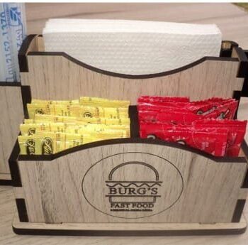 Intra απο ξύλο plywood 3mm-4mm πάχος - Χαρτοπετσέτα και φακελάκια Δίασταση 30x30 cm Intraeaxys-p7yky61q - Image 1