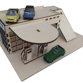 Intra απο ξύλο plywood 3mm-4mm πάχος - Βενζινάδικο Δίασταση 30x30 cm Intraeaxys-eo0zp31g - Image 1