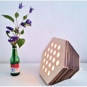 Intra απο ξύλο plywood 3mm-4mm πάχος - Λαμπτήρας Εγωιστής Δίασταση 30x30 cm Intraeaxys-lopje5ow - Image 1