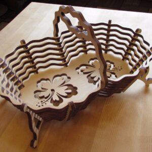 Intra απο ξύλο plywood 3mm-4mm πάχος - Κονφέτνιτσα 14 Δίασταση 30x30 cm Intraeaxys-07852j75