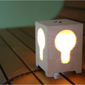 Intra απο ξύλο plywood 3mm-4mm πάχος - Κρυφό φωτιστικό Δίασταση 30x30 cm Intraeaxys-075p3poz - Image 1