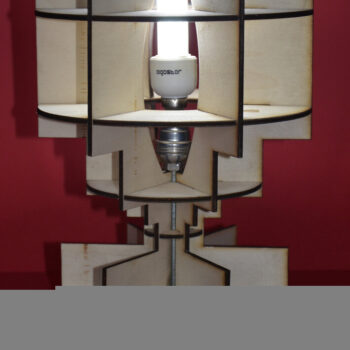 Intra απο ξύλο plywood 3mm-4mm πάχος - Λάμπα Lari Δίασταση 30x30 cm Intraeaxys-eo2l6m78 - Image 1