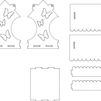 Intra απο ξύλο plywood 3mm-4mm πάχος - Birds House Litle Δίασταση 40x50 cm Intraeaxys-pokyyj1j - Image 1