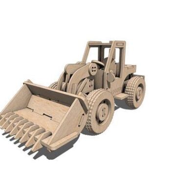 Intra απο ξύλο plywood 3mm-4mm πάχος - Μπροστινός φορτωτής R 6 mm Δίασταση 30x30 cm Intraeaxys-51rjvro6 - Image 1