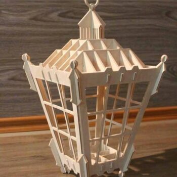 Intra απο ξύλο plywood 3mm-4mm πάχος - Φανάρι Δίασταση 30x30 cm Intraeaxys-eo2pk318 - Image 1