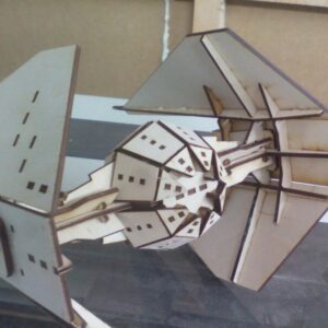 Intra απο ξύλο plywood 3mm-4mm πάχος - Tie Interceptor Δίασταση 30x30 cm Intraeaxys-eo2856o8