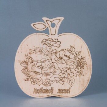 Intra απο ξύλο plywood 3mm-4mm πάχος - яблоко Δίασταση 30x30 cm Intraeaxys-lop6xk1w - Image 1