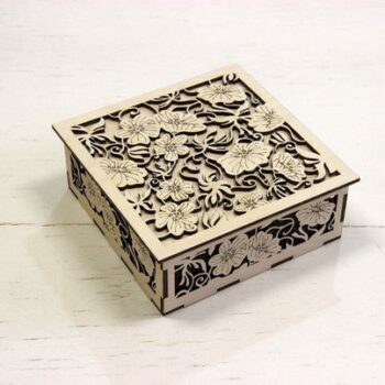 Intra απο ξύλο plywood 3mm-4mm πάχος - Caixa Flores Sue May Δίασταση 30x30 cm Intraeaxys-67wn4w72 - Image 1