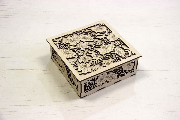 Intra απο ξύλο plywood 3mm-4mm πάχος - Caixa Flores Sue May Δίασταση 30x30 cm Intraeaxys-67wn4w72