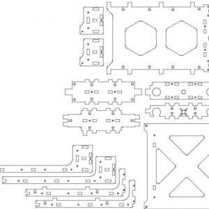 Intra απο ξύλο plywood 3mm-4mm πάχος - Ulti v1.0 Ξύλινο τραπέζι Δίασταση 30x30 cm Intraeaxys-eo00j5og