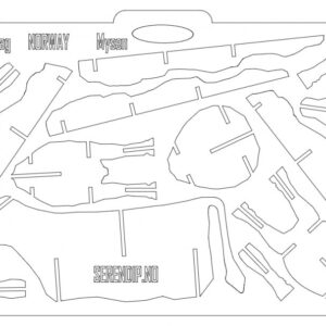 Intra απο ξύλο plywood 3mm-4mm πάχος - Vache 3d (Αγελάδα) Δίασταση 30x30 cm Intraeaxys-51rp4ro6
