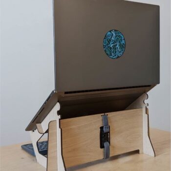 Intra απο ξύλο plywood 3mm-4mm πάχος - Εργονομική βάση φορητού υπολογιστή Δίασταση 30x30 cm Intraeaxys-e1gk0exo - Image 3