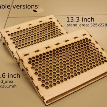 Intra απο ξύλο plywood 3mm-4mm πάχος - Ανοίξτε τη βάση φορητού υπολογιστή για φορητούς υπολογιστές 13 ιντσών 15 ιντσών Δίασταση 30x30 cm Intraeaxys-eo20ej67 - Image 4